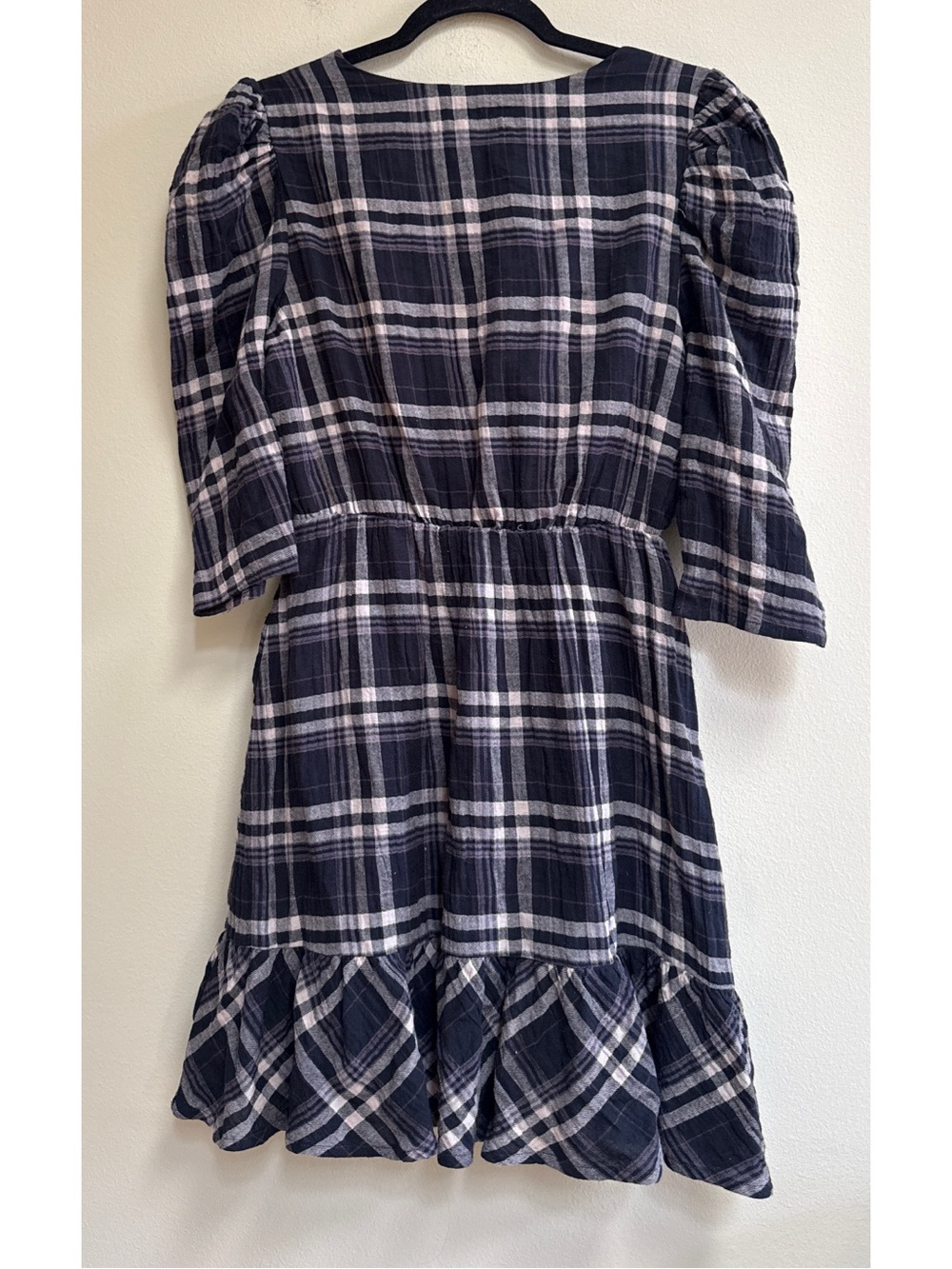 Plaid Ruffle-Hem Dress - Picture 6 of 6